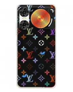 Чехол для ZTE Nubia Music 2 с картинкой «Цветная монограмма LV»