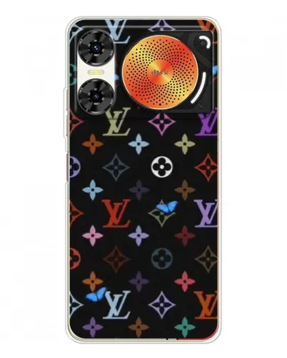 Чехол для ZTE Nubia Music 2 с картинкой «Цветная монограмма LV» Чехол для ZTE Nubia Music 2 с картинкой «Цветная монограмма LV»