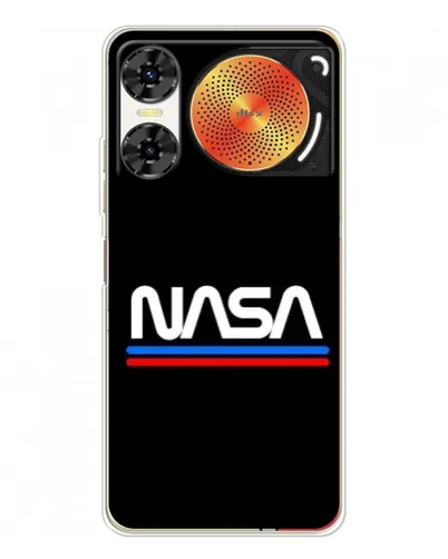 Чехол для ZTE Nubia Music 2 с картинкой «NASA — классика Red Blue» Чехол для ZTE Nubia Music 2 с картинкой «NASA — классика Red Blue»