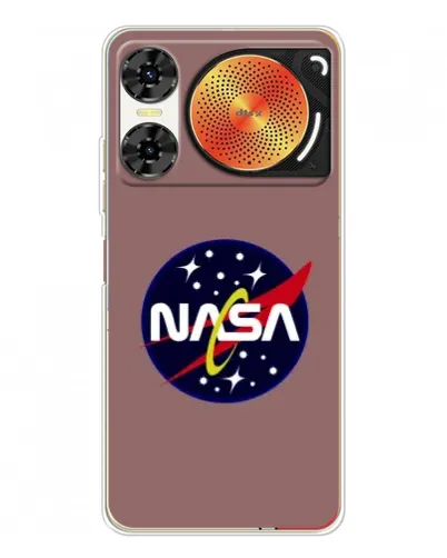 Чехол для ZTE Nubia Music 2 с картинкой «NASA — ретро космос» Чехол для ZTE Nubia Music 2 с картинкой «NASA — ретро космос»