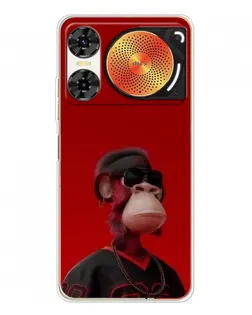 Чохол для ZTE Nubia Music 2 з картинкою «Bored Ape в червоному»