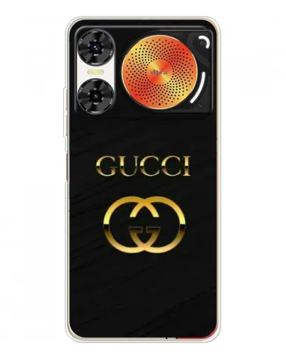 Чехол для ZTE Nubia Music 2 с картинкой «Золотой логотип Gucci»