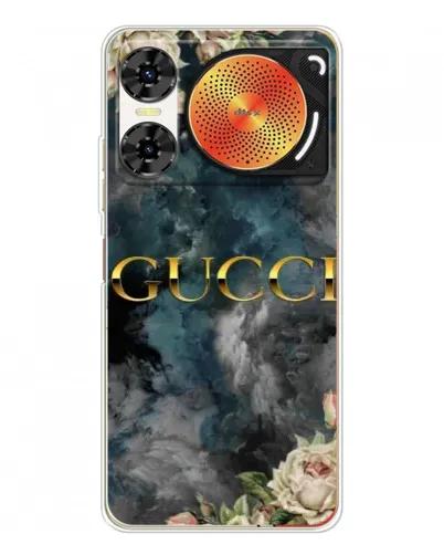 Чехол для ZTE Nubia Music 2 с картинкой «Абстрактные цветы Gucci»