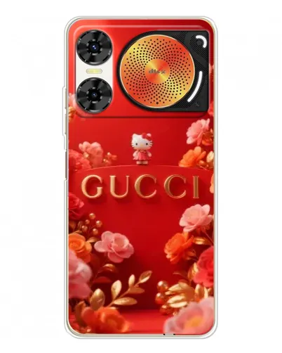 Чехол для ZTE Nubia Music 2 с картинкой «Gucci — золотой сад»