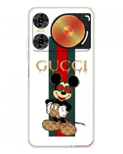 Чехол для ZTE Nubia Music 2 с картинкой «Микки Маус Gucci — полосы» Чехол для ZTE Nubia Music 2 с картинкой «Микки Маус Gucci — полосы»