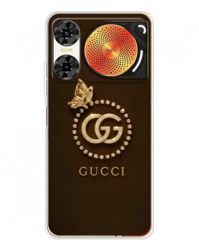 Чехол для ZTE Nubia Music 2 с картинкой «Gucci — золотая бабочка»