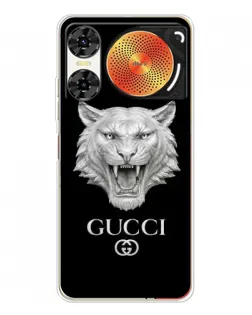 Чехол для ZTE Nubia Music 2 с картинкой «Gucci — серебряный лев» Чехол для ZTE Nubia Music 2 с картинкой «Gucci — серебряный лев»