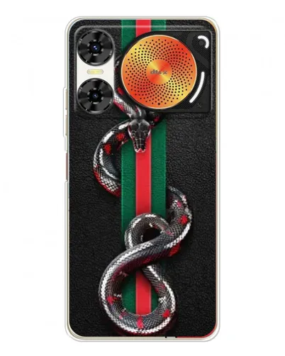 Чехол для ZTE Nubia Music 2 с картинкой «Gucci — змея на полосе» Чехол для ZTE Nubia Music 2 с картинкой «Gucci — змея на полосе»