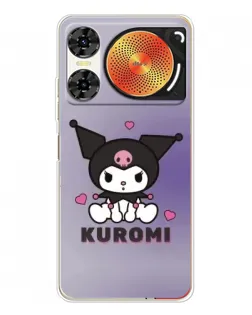 Чохол для ZTE Nubia Music 2 з картинкою «Kuromi — фіолетовий арт»