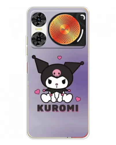 Чехол для ZTE Nubia Music 2 с картинкой «Kuromi — фиолетовый арт»