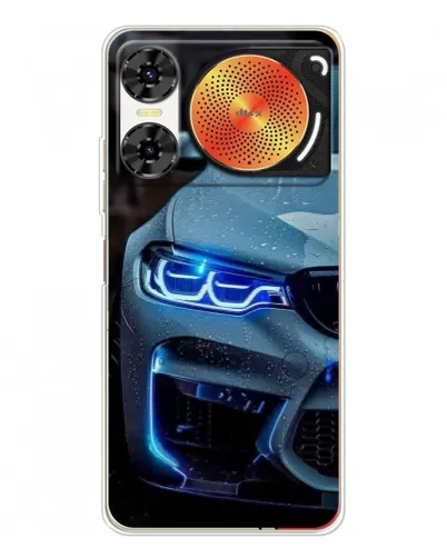 Чехол для ZTE Nubia Music 2 с картинкой «Взгляд BMW с синими фарами»