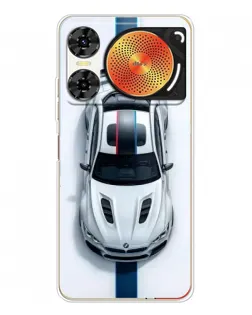 Чехол для ZTE Nubia Music 2 с картинкой «Вид сверху — BMW M»