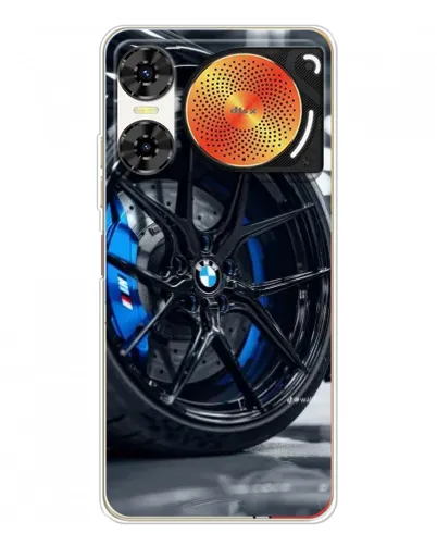 Чехол для ZTE Nubia Music 2 с картинкой «Колесо BMW вблизи»