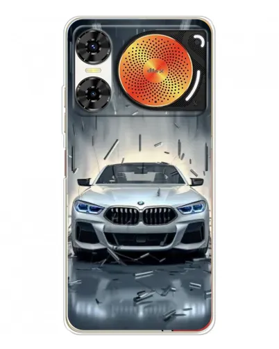 Чехол для ZTE Nubia Music 2 с картинкой «BMW в свете фар»