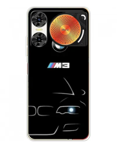 Чехол для ZTE Nubia Music 2 с картинкой «Минималистичный принт BMW M3»