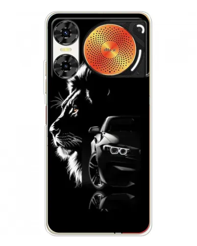 Чехол для ZTE Nubia Music 2 с картинкой «BMW и лев»
