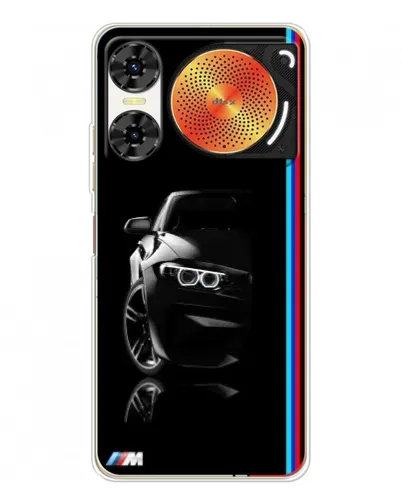 Чехол для ZTE Nubia Music 2 с картинкой «Силуэт BMW в темноте»