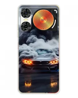 Чехол для ZTE Nubia Music 2 с картинкой «BMW в дыму»