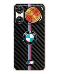 Чехол для ZTE Nubia Music 2 с картинкой «Эмблема BMW и карбон»