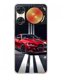 Чехол для ZTE Nubia Music 2 с картинкой «Красная BMW на дороге»