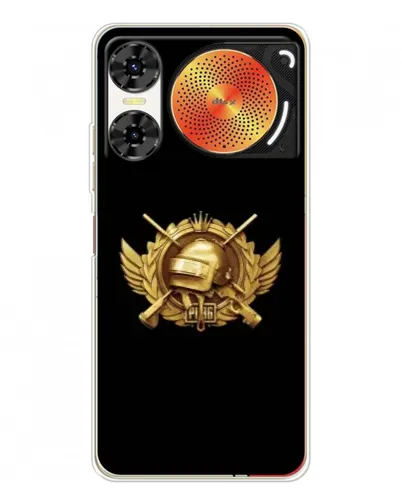 Чехол для ZTE Nubia Music 2 с картинкой «PUBG — оранжевый градиент»