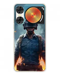 Чехол для ZTE Nubia Music 2 с картинкой «PUBG — реалистичный герой»