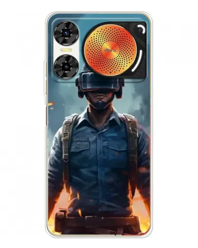Чехол для ZTE Nubia Music 2 с картинкой «PUBG — реалистичный герой»