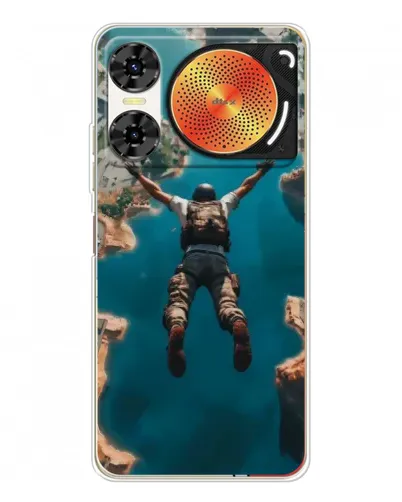 Чехол для ZTE Nubia Music 2 с картинкой «PUBG — свободное падение»