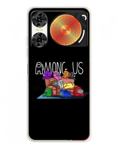 Чехол для ZTE Nubia Music 2 с картинкой «Логотип Among Us»