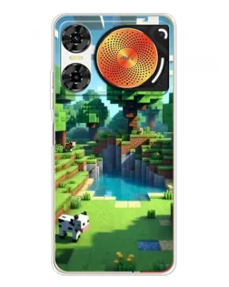 Чехол для ZTE Nubia Music 2 с картинкой «Minecraft летний день»