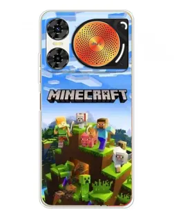Чехол для ZTE Nubia Music 2 с картинкой «Minecraft классический мир»