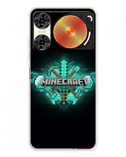 Чехол для ZTE Nubia Music 2 с картинкой «Minecraft Diamond лого»