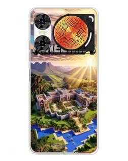 Чехол для ZTE Nubia Music 2 с картинкой «Minecraft панорама»