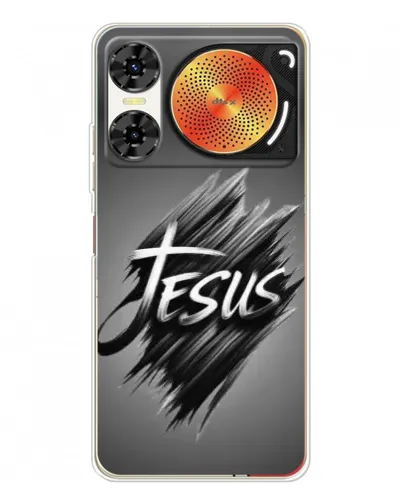 Чехол для ZTE Nubia Music 2 с картинкой «Надпись Jesus Graffiti»