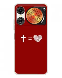 Чехол для ZTE Nubia Music 2 с картинкой «Уравнение любви»