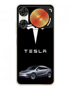 Чехол для ZTE Nubia Music 2 с картинкой «Tesla Model Y»