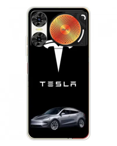 Чехол для ZTE Nubia Music 2 с картинкой «Tesla Model Y»