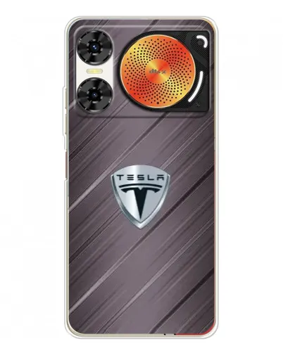 Чехол для ZTE Nubia Music 2 с картинкой «Металлическая текстура Tesla»