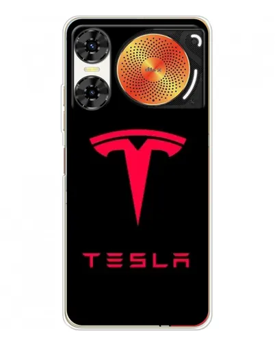Чехол для ZTE Nubia Music 2 с картинкой «Tesla Red Logo»