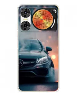 Чехол для ZTE Nubia Music 2 с картинкой «Mercedes — ночной город»