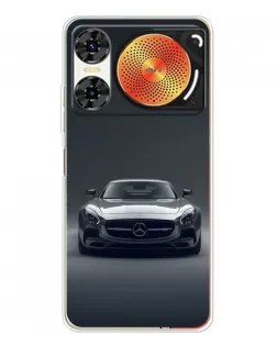 Чехол для ZTE Nubia Music 2 с картинкой «Mercedes на черном»