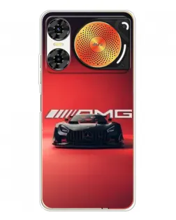 Чехол для ZTE Nubia Music 2 с картинкой «Mercedes AMG — красная линия»