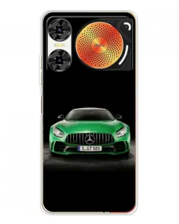 Чехол для ZTE Nubia Music 2 с картинкой «Mercedes — неоновый лого»
