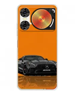 Чехол для ZTE Nubia Music 2 с картинкой «Оранжевый Mercedes AMG»
