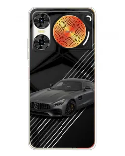 Чехол для ZTE Nubia Music 2 с картинкой «Mercedes AMG — графика»