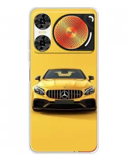 Чехол для ZTE Nubia Music 2 с картинкой «Желтый Mercedes GT»