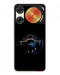 Чехол для ZTE Nubia Music 2 с картинкой «Салон Audi — руль»