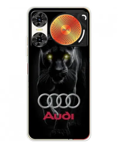Чехол для ZTE Nubia Music 2 с картинкой «Пантера и Audi» Чехол для ZTE Nubia Music 2 с картинкой «Пантера и Audi»