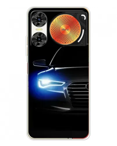Чехол для ZTE Nubia Music 2 с картинкой «Неоновый взгляд Audi» Чехол для ZTE Nubia Music 2 с картинкой «Неоновый взгляд Audi»