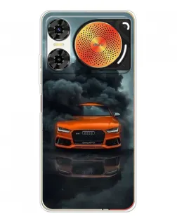 Чехол для ZTE Nubia Music 2 с картинкой «Audi в облаках дыма»